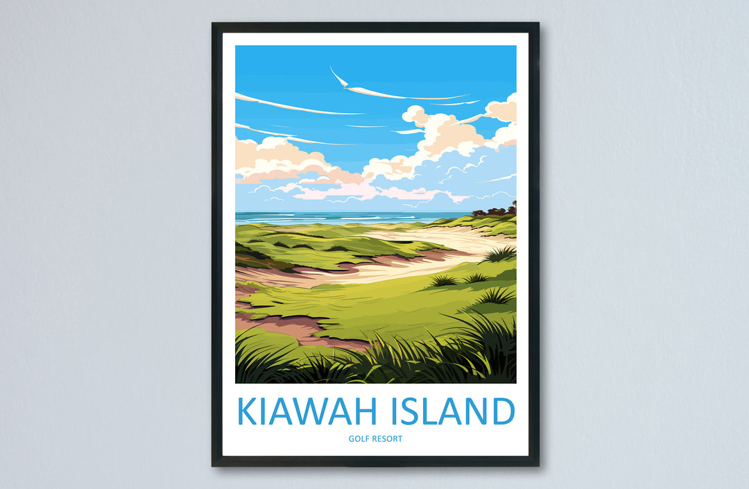 Kiawah Island Golf Club Travel Print Wall Art Kiawah Island Golf Club Wall Hanging Home Décor Kiawah Island Art Gift Art Lovers Golf Art