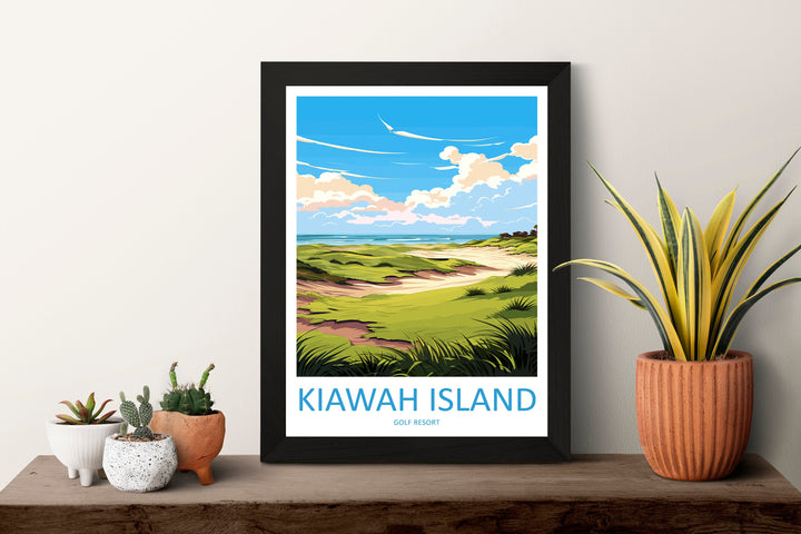 Kiawah Island Golf Club Travel Print Wall Art Kiawah Island Golf Club Wall Hanging Home Décor Kiawah Island Art Gift Art Lovers Golf Art