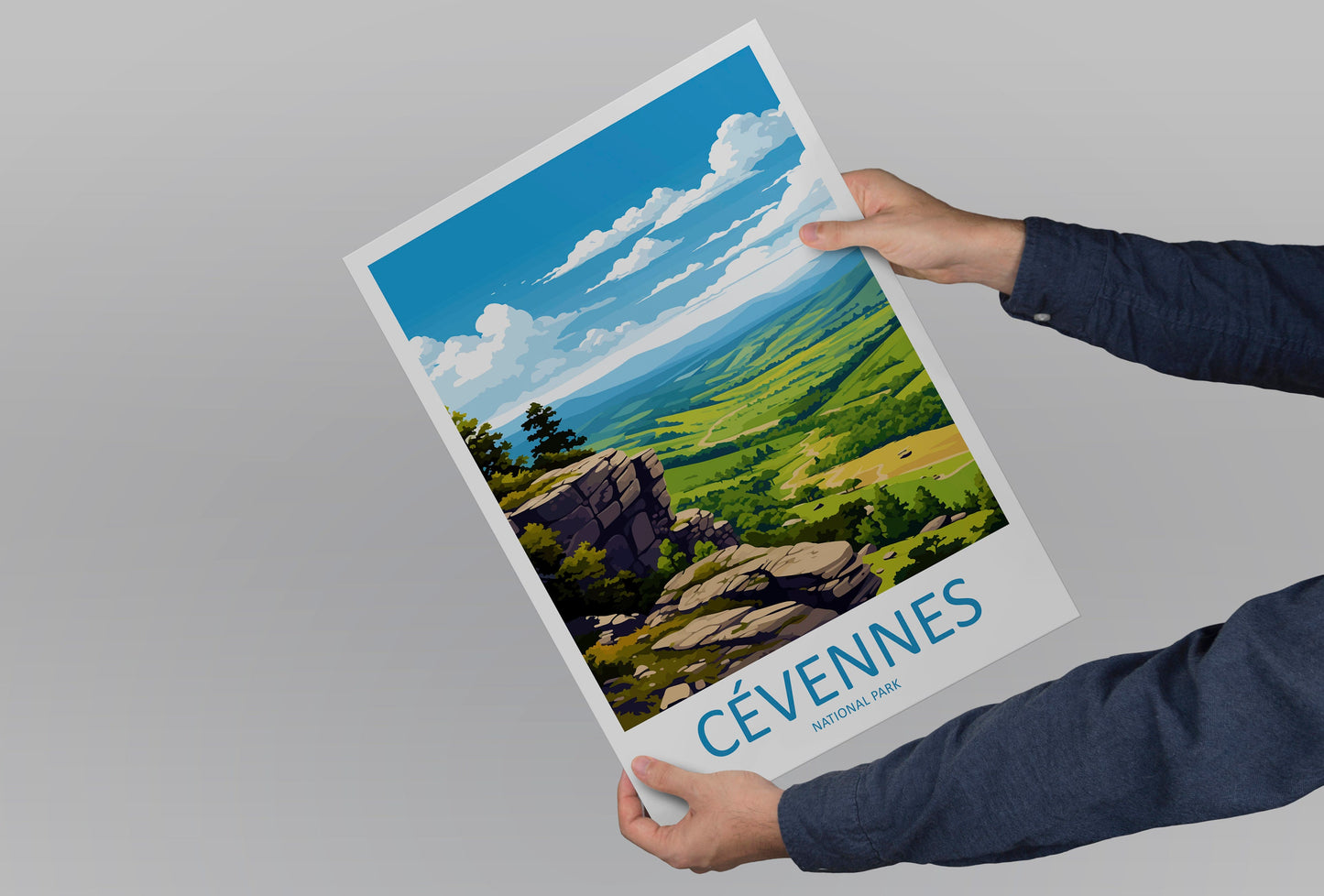 Cévennes National Park Travel Print Wall Art Cévennes Wall Hanging Home Décor Cévennes Gift Art Lovers France Art Lover Gift Antibes Print