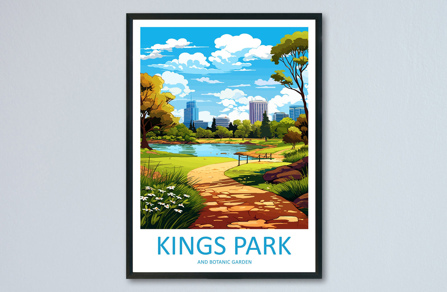 Kings Park Royal Botanic Garden Travel Print Wall Art Kings Park Royal Botanic Garden Wall Hanging Home Décor Kings Park Royal Botanic