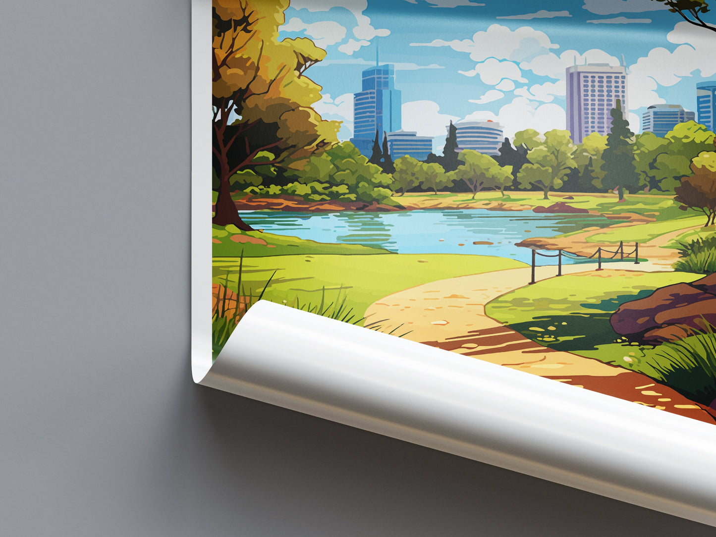 Kings Park Royal Botanic Garden Travel Print Wall Art Kings Park Royal Botanic Garden Wall Hanging Home Décor Kings Park Royal Botanic