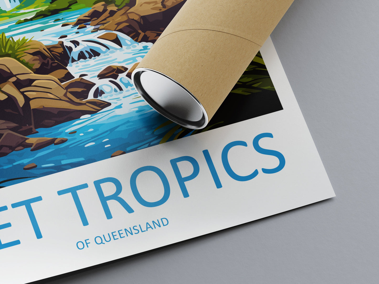 Wet Tropics Of Queensland Travel Print Wall Art Wet Tropics Of Queensland Wall Hanging Home Décor Wet Tropics Of Queensland Gift Art Lovers