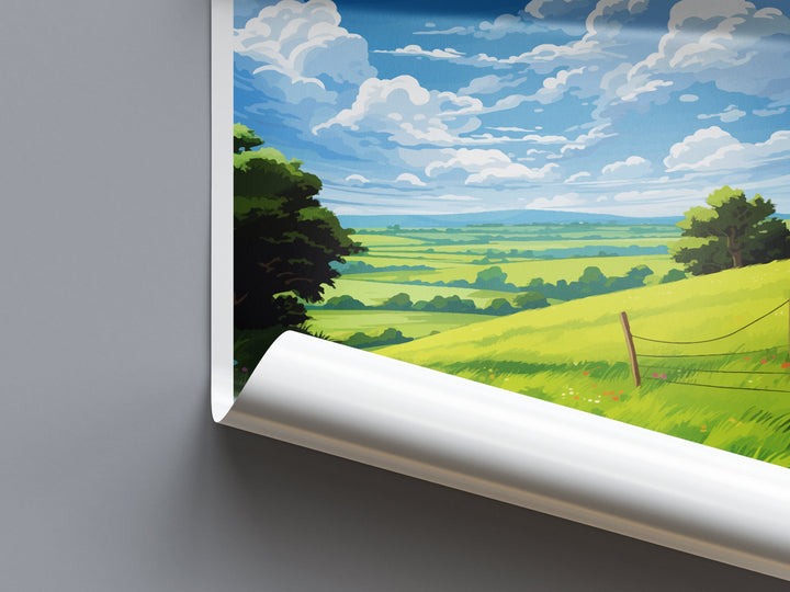 North Wessex Downs Travel Print Wall Art North Wessex Downs Wall Hanging Home Decor North Wessex Downs Gift Art Lovers Wall Art AONB Print