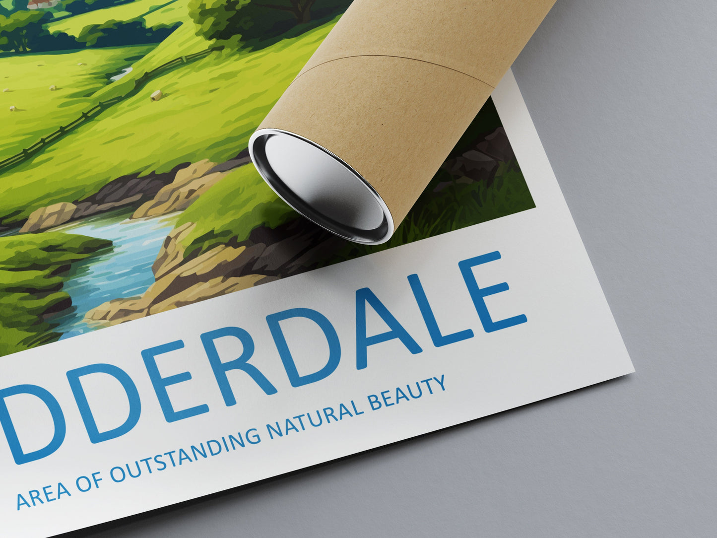 Nidderdale Travel Print Wall Art Nidderdale Wall Hanging Home Decor Nidderdale Gift Art Lovers Wall Art AONB Print Travel Poster