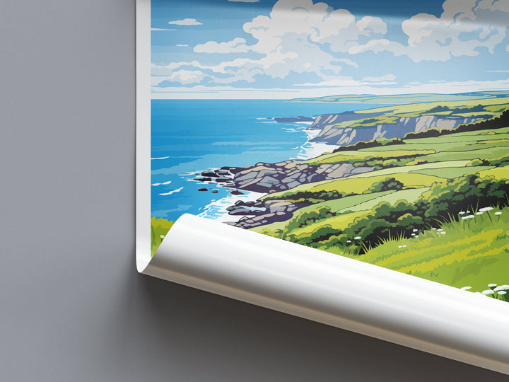 Llŷn Travel Print Wall Art Llŷn Wall Hanging Home Decor Llŷn Gift Art Lovers Wall Art AONB Print Travel Poster