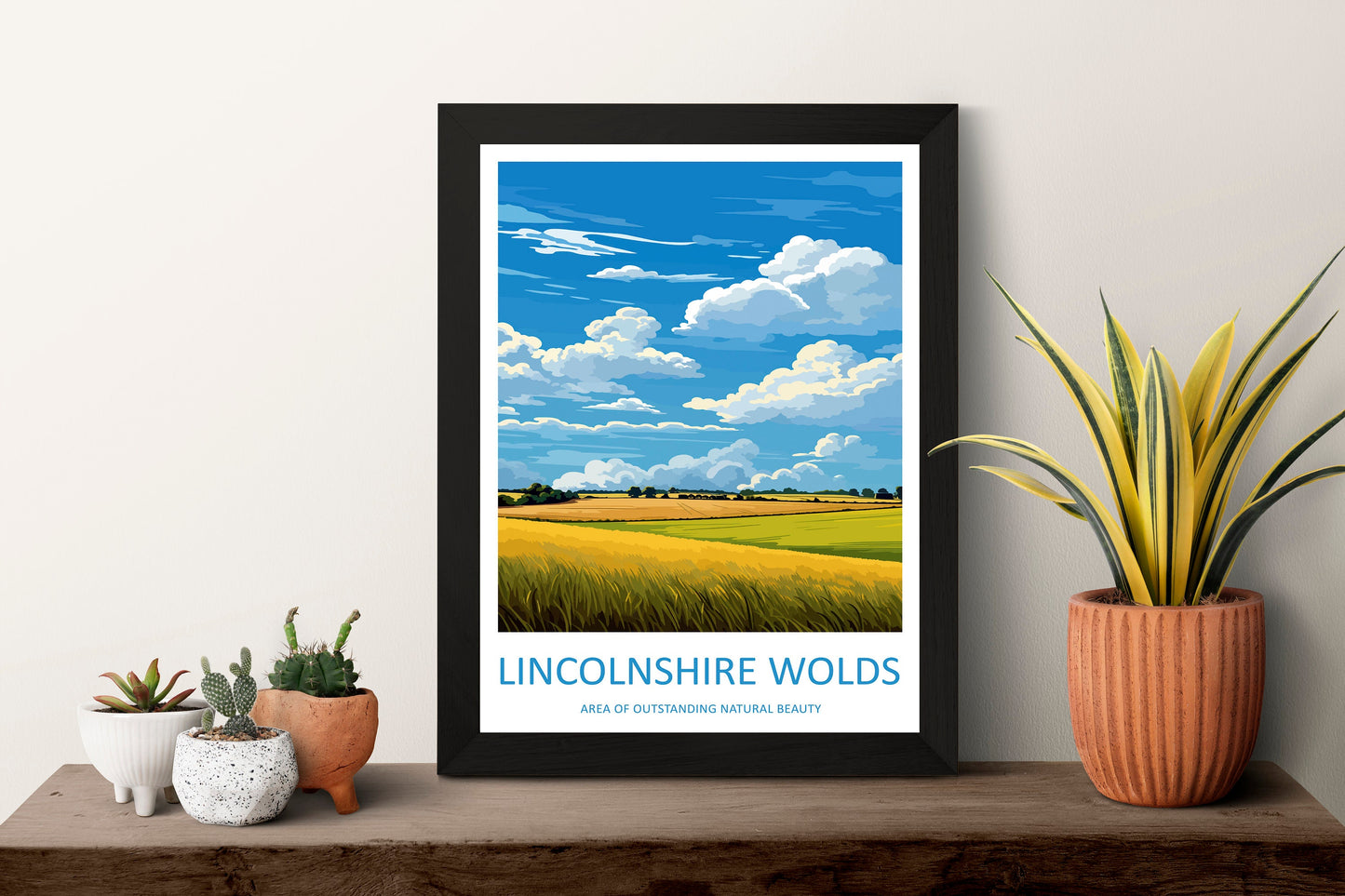 Lincolnshire Wolds Travel Print Wall Art Lincolnshire Wolds Wall Hanging Home Decor Lincolnshire Wolds Gift Art Lovers Wall Art AONB Print