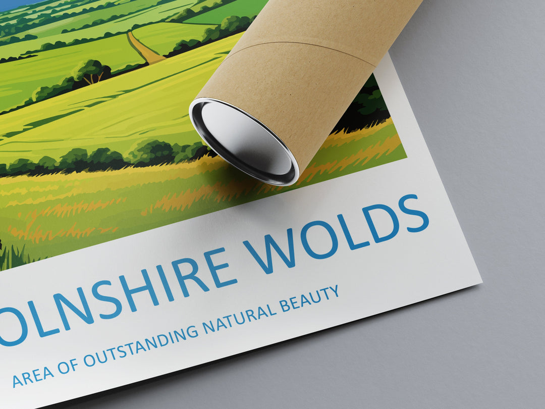 Lincolnshire Wolds Travel Print Wall Art Lincolnshire Wolds Wall Hanging Home Decor Lincolnshire Wolds Gift Art Lovers Wall Art AONB Print