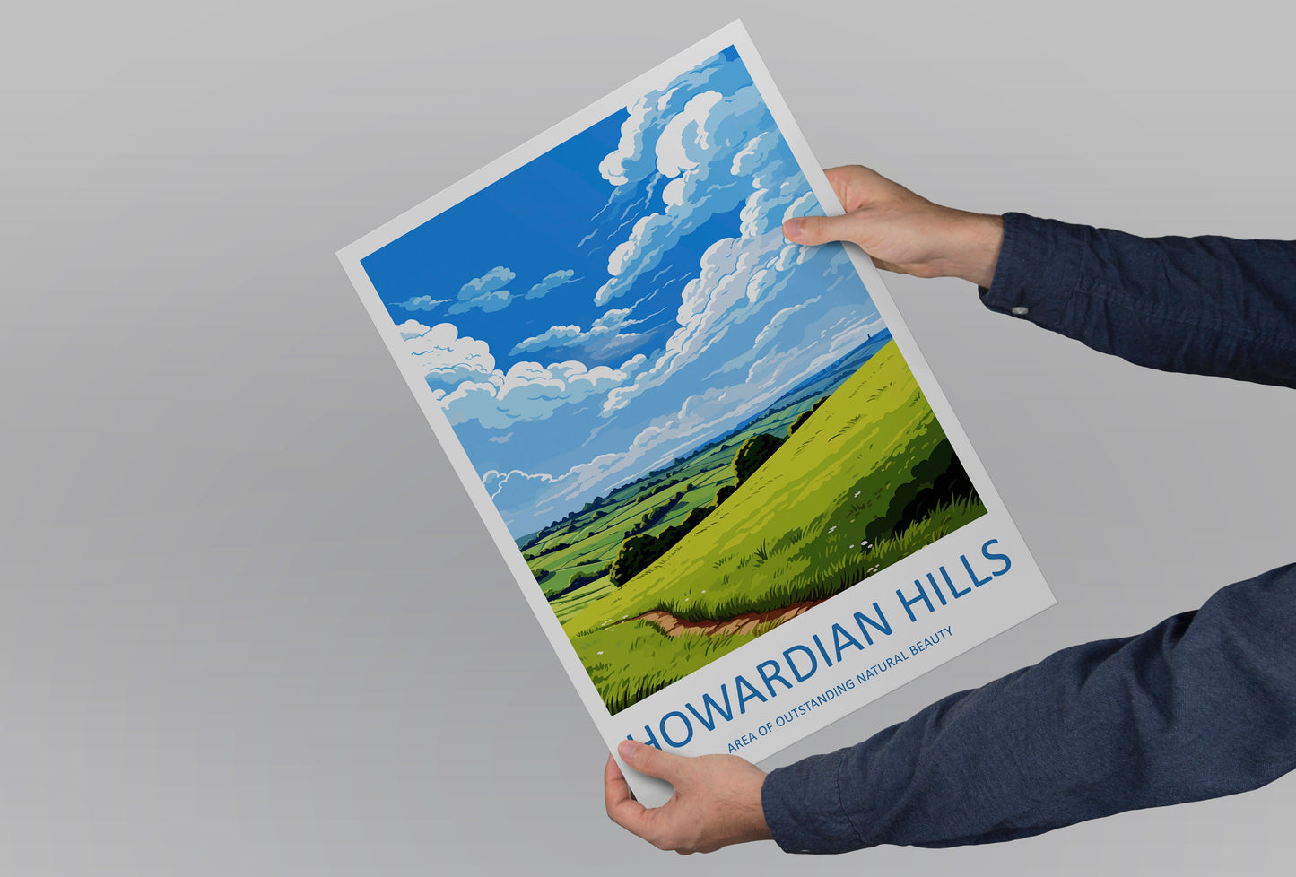 Howardian Hills Travel Print Wall Art Howardian Hills Wall Hanging Home Decor Howardian Hills Gift Art Lovers Wall Art AONB Print