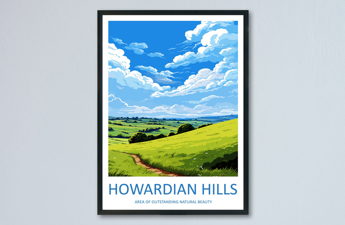 Howardian Hills Travel Print Wall Art Howardian Hills Wall Hanging Home Decor Howardian Hills Gift Art Lovers Wall Art AONB Print