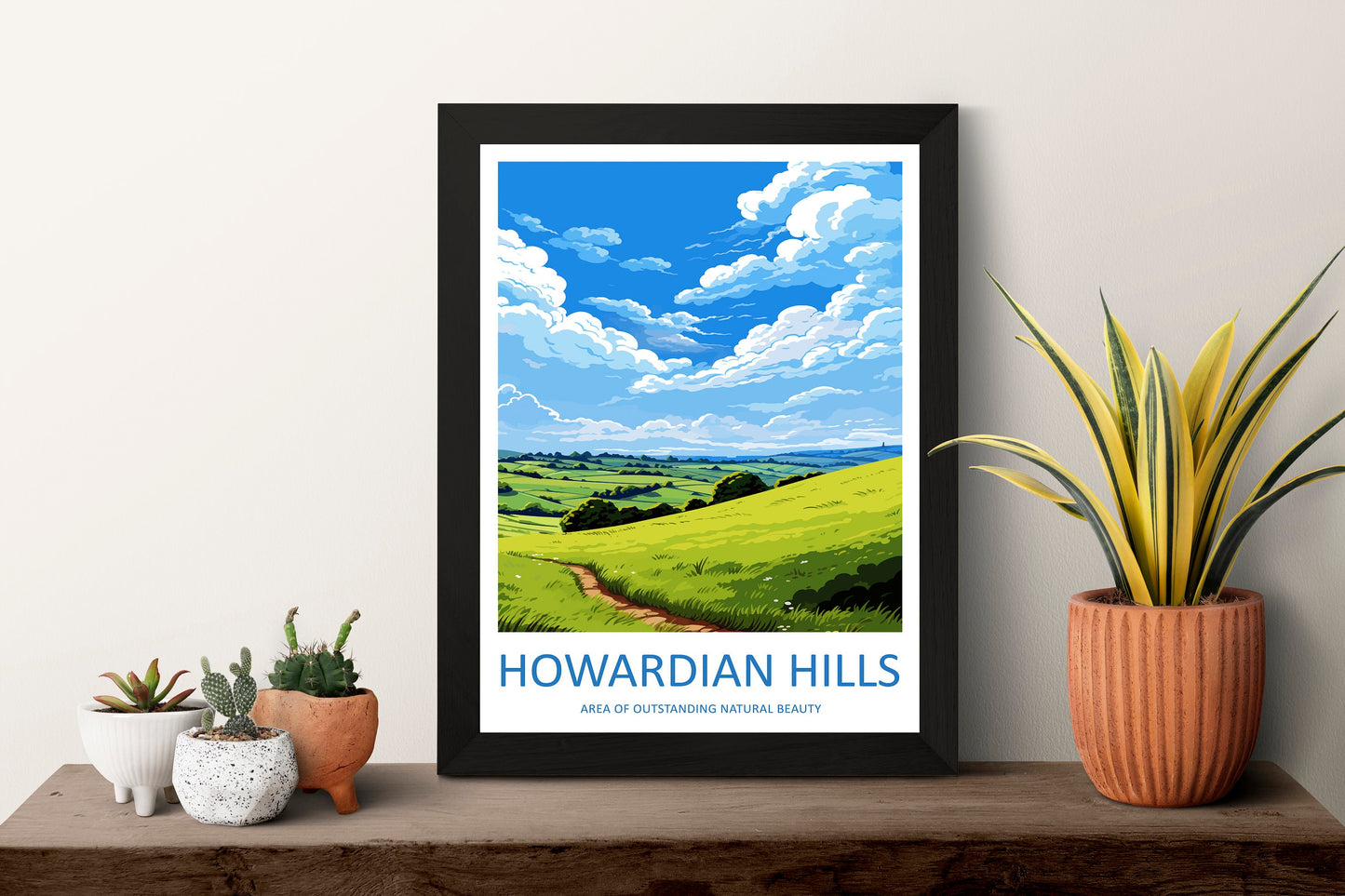 Howardian Hills Travel Print Wall Art Howardian Hills Wall Hanging Home Decor Howardian Hills Gift Art Lovers Wall Art AONB Print