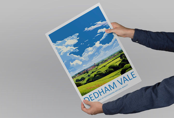 Dedham Vale Travel Print Wall Art Dedham Vale Wall Hanging Home Decor Dedham Vale Gift Art Lovers Wall Art AONB Print