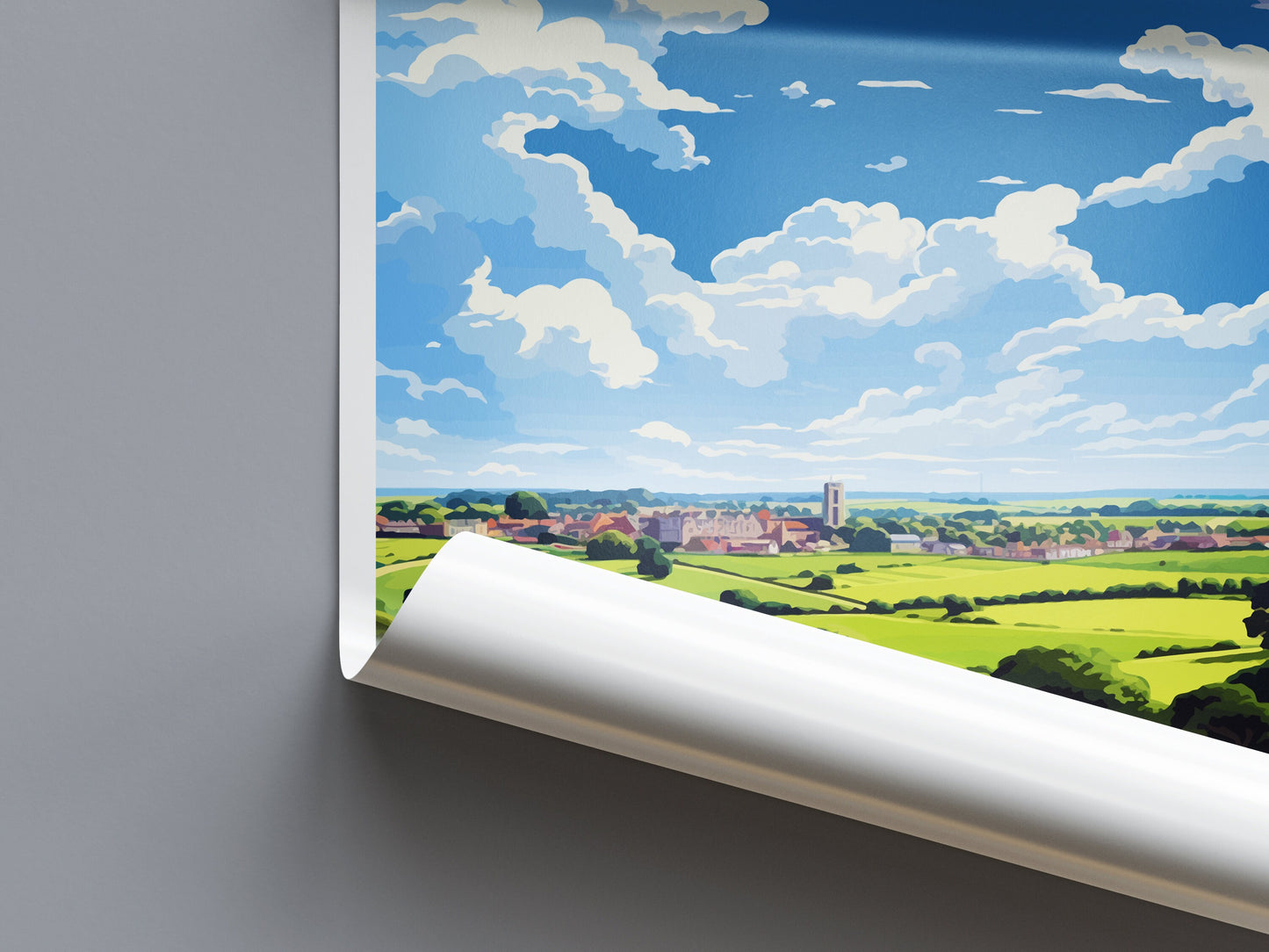 Dedham Vale Travel Print Wall Art Dedham Vale Wall Hanging Home Decor Dedham Vale Gift Art Lovers Wall Art AONB Print