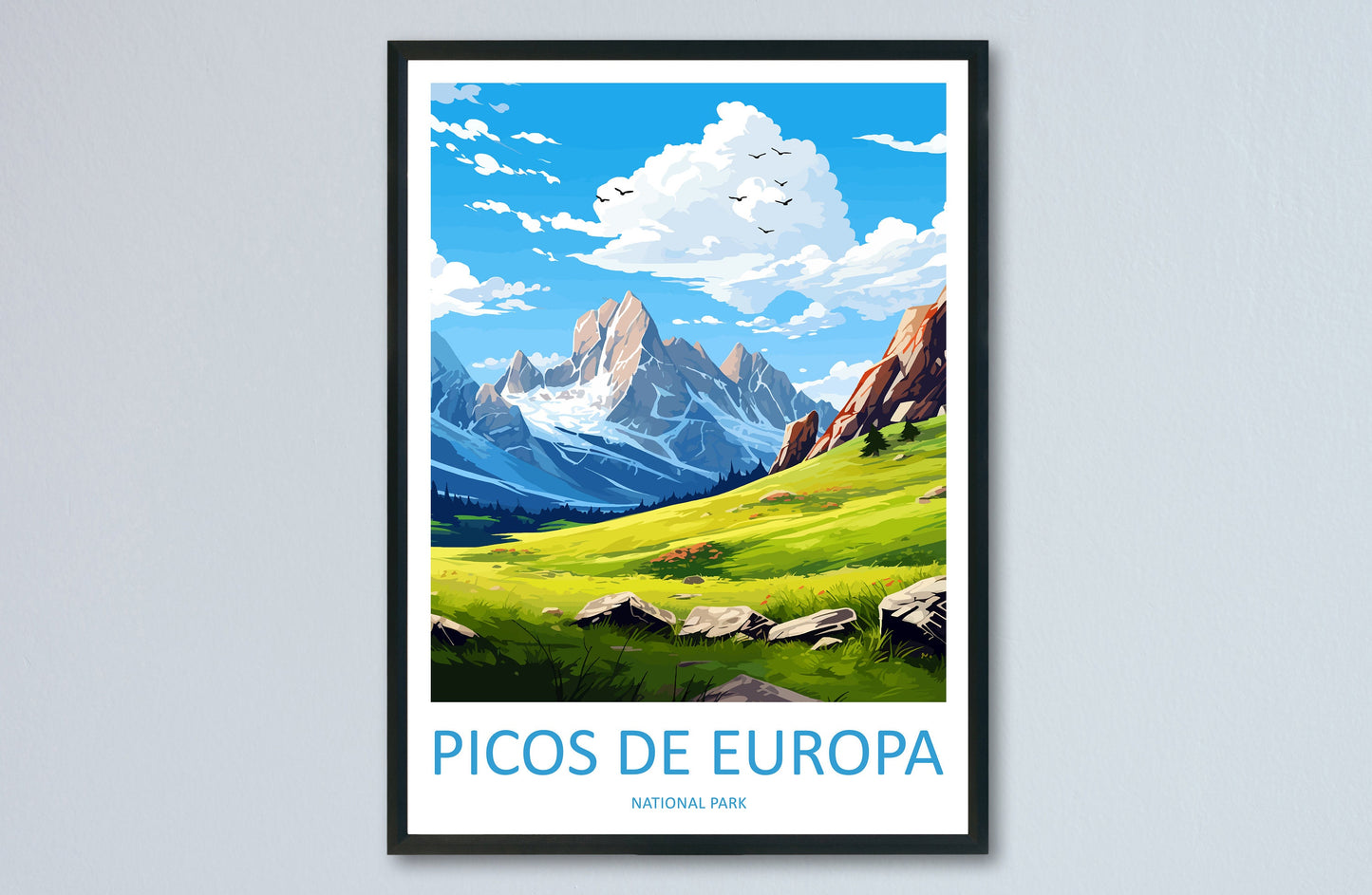 Picos De Europa National Park Travel Print Wall Art Picos De Europa National Park Wall Hanging Home Décor Picos De Europa Gift Art