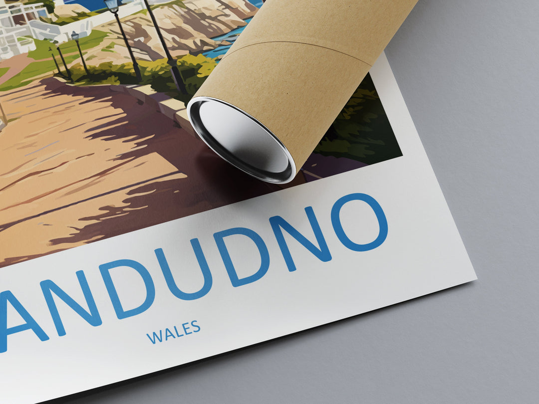Llandudno Travel Print Wall Art Llandudno Wall Hanging Home Décor Llandudno Gift Art Lovers Welsh Art Lover Gift Wales Wall Art