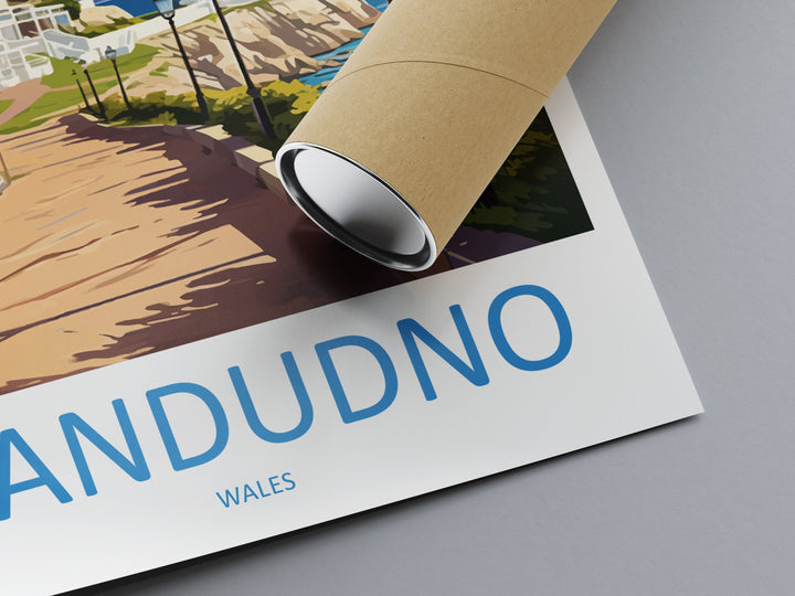 Llandudno Travel Print Wall Art Llandudno Wall Hanging Home Décor Llandudno Gift Art Lovers Welsh Art Lover Gift Wales Wall Art