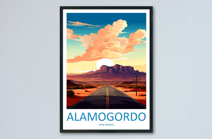 Alamogordo, New Mexico Travel Print Wall Art Alamogordo Wall Hanging Home Décor Alamogordo Gift Art Lovers New Mexico Art Lover Gift Decor