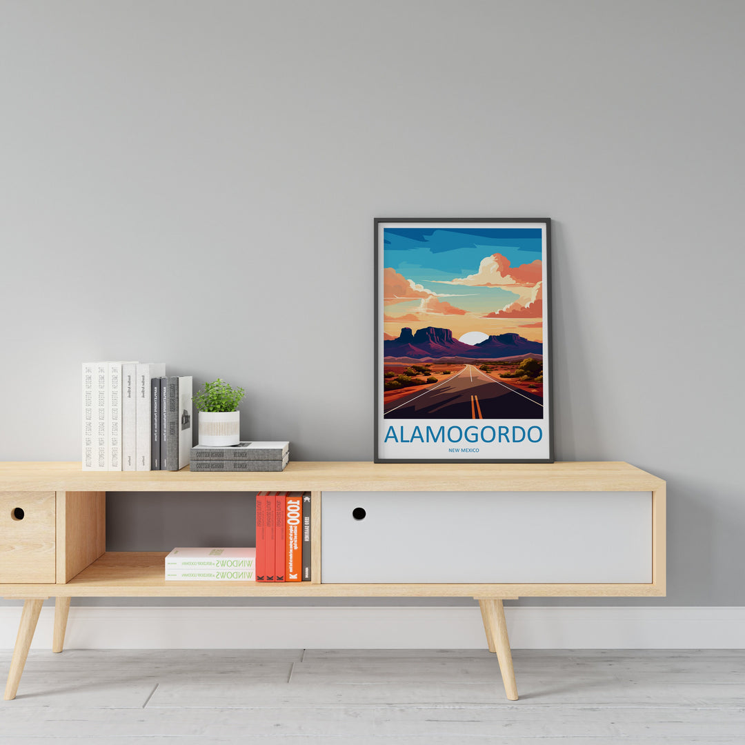 Alamogordo, New Mexico Travel Print Wall Art Alamogordo Wall Hanging Home Décor Alamogordo Gift Art Lovers New Mexico Art Lover Gift Decor
