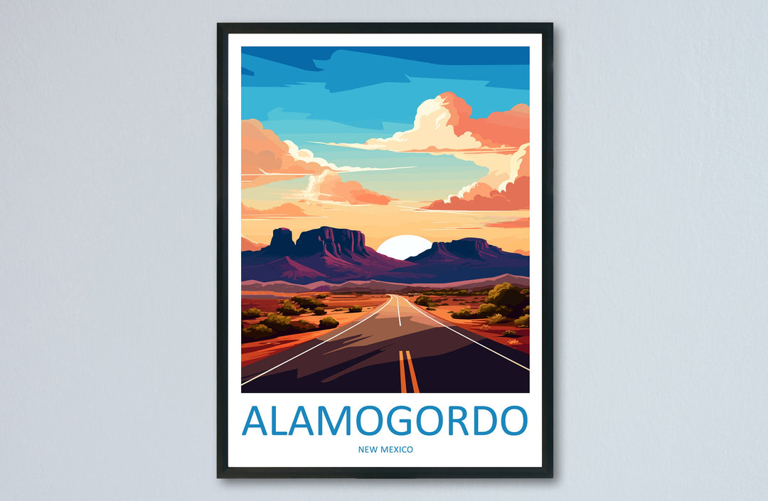 Alamogordo, New Mexico Travel Print Wall Art Alamogordo Wall Hanging Home Décor Alamogordo Gift Art Lovers New Mexico Art Lover Gift Decor