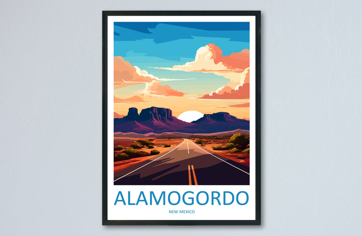Alamogordo, New Mexico Travel Print Wall Art Alamogordo Wall Hanging Home Décor Alamogordo Gift Art Lovers New Mexico Art Lover Gift Decor
