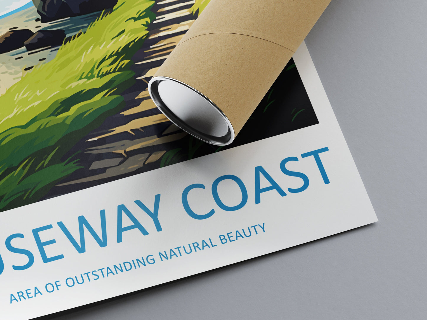 Causeway Coast Travel Print Wall Art Causeway Coast Wall Hanging Home Decor Causeway Coast Gift Art Lovers Wall Art AONB Print