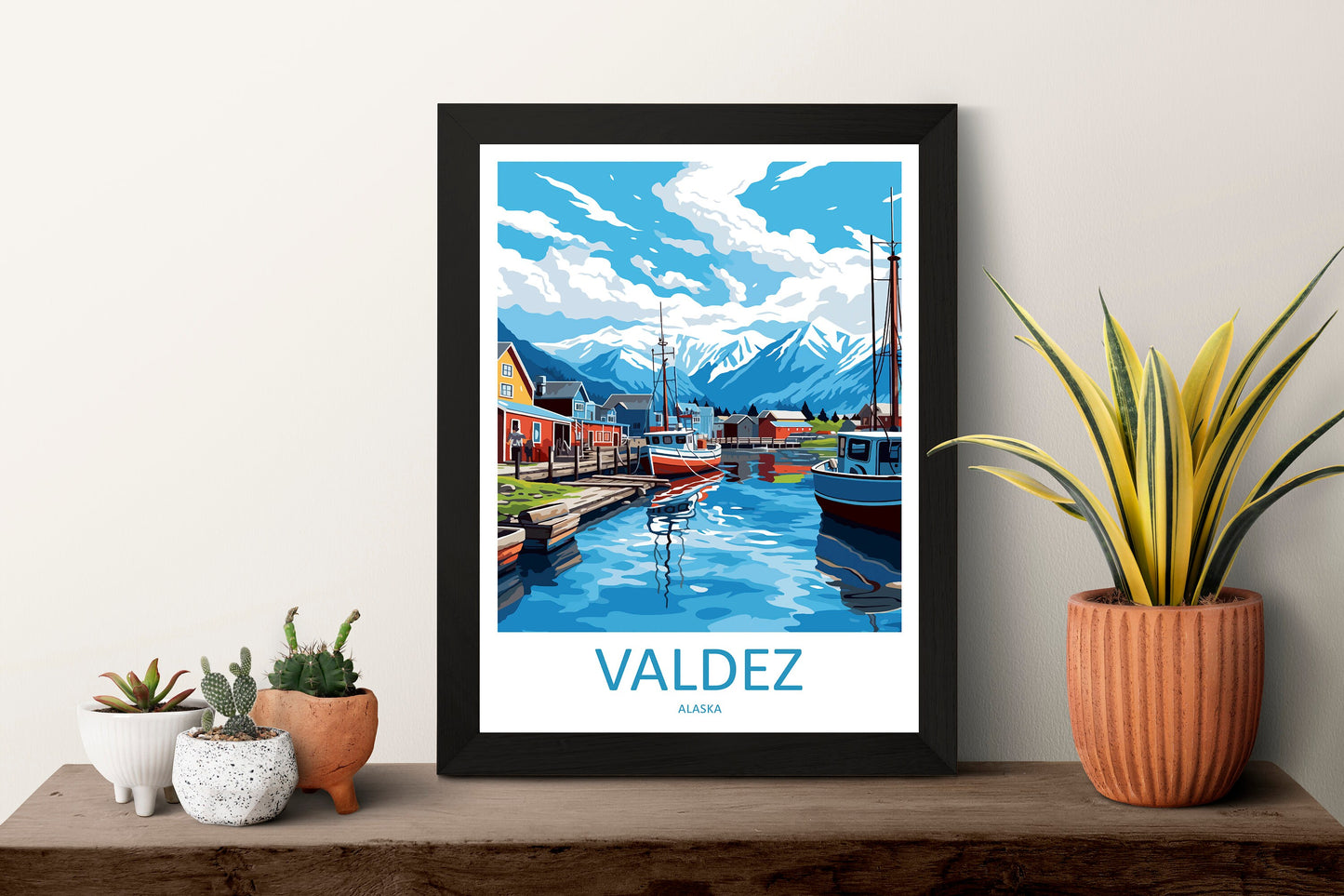 Valdez Travel Print Wall Art Valdez Wall Hanging Home Décor Valdez Gift Art Lovers Alaska Art Lover Gift Valdez Artwork Poster