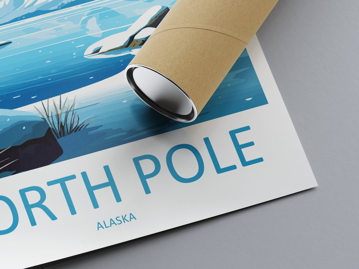 North Pole Travel Print Wall Art North Pole Wall Hanging Home Décor North Pole Gift Art Lovers Alaska Art Lover Gift North Pole Wall Art