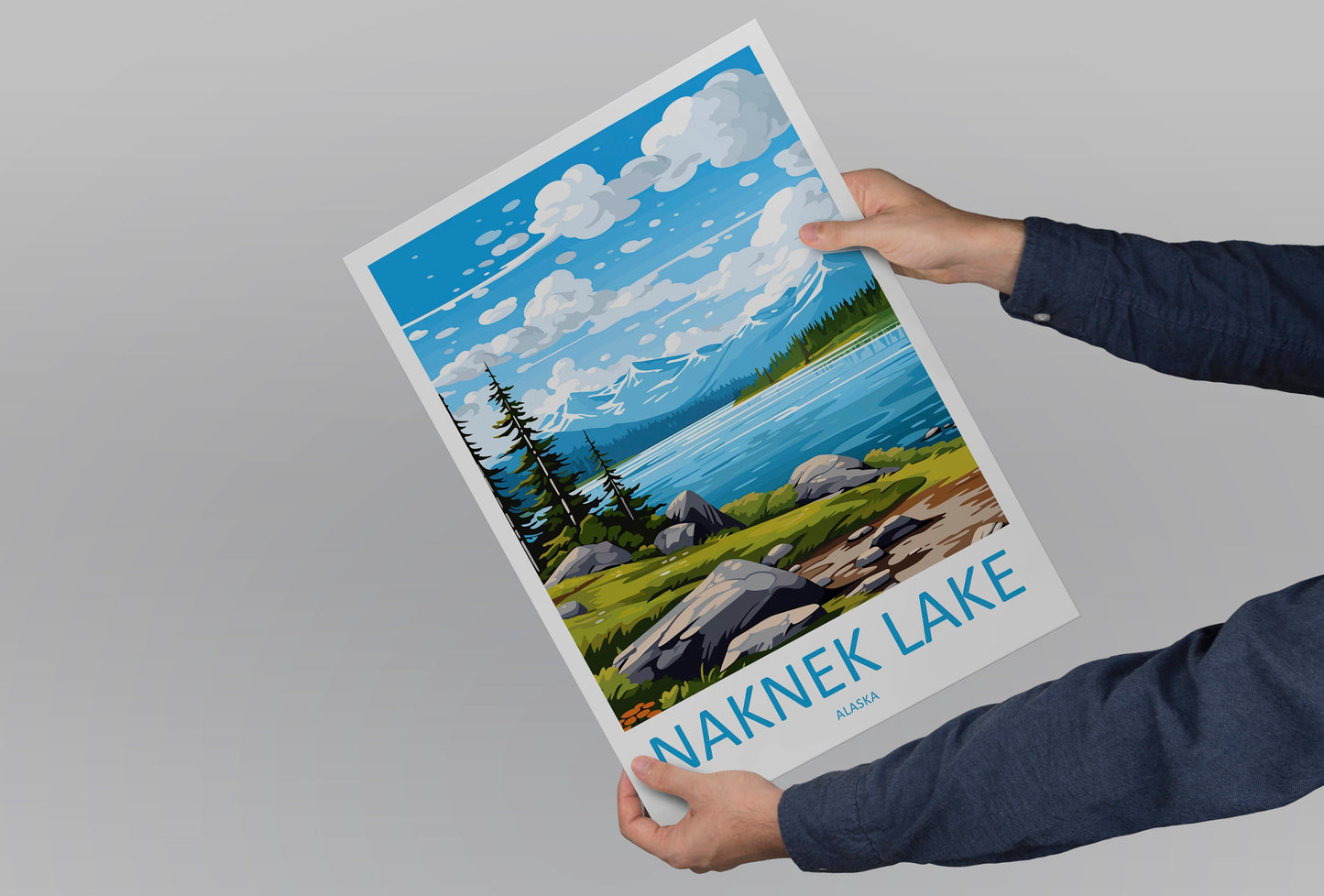 Naknek Lake Travel Print Wall Art Naknek Lake Wall Hanging Home Décor Naknek Lake Gift Art Lovers Alaska Art Lover Gift Naknek Lake Wall Art