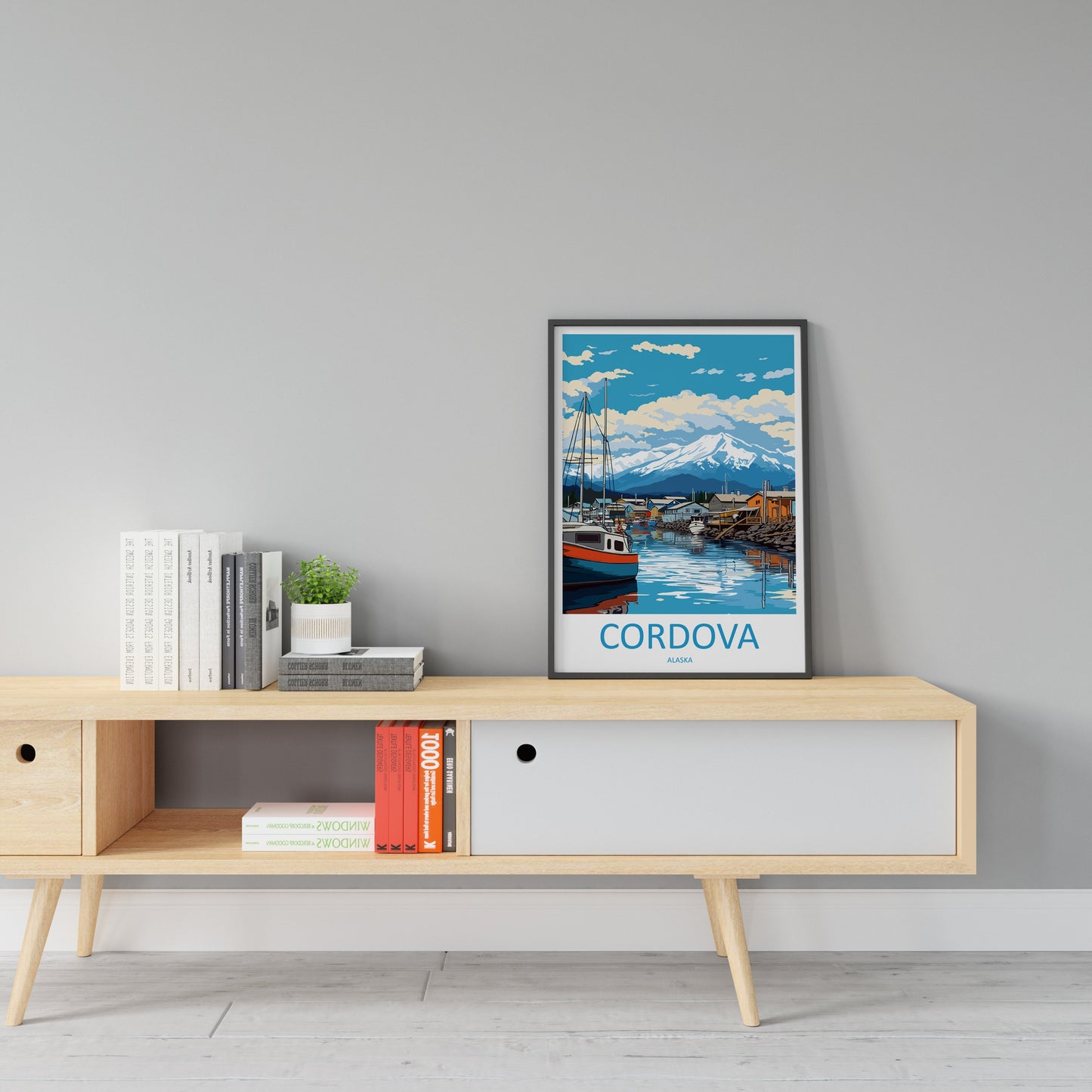 Cordova Travel Print Wall Art Cordova Wall Hanging Home Décor Cordova Gift Art Lovers Alaska Art Lover Gift Cordova Gift