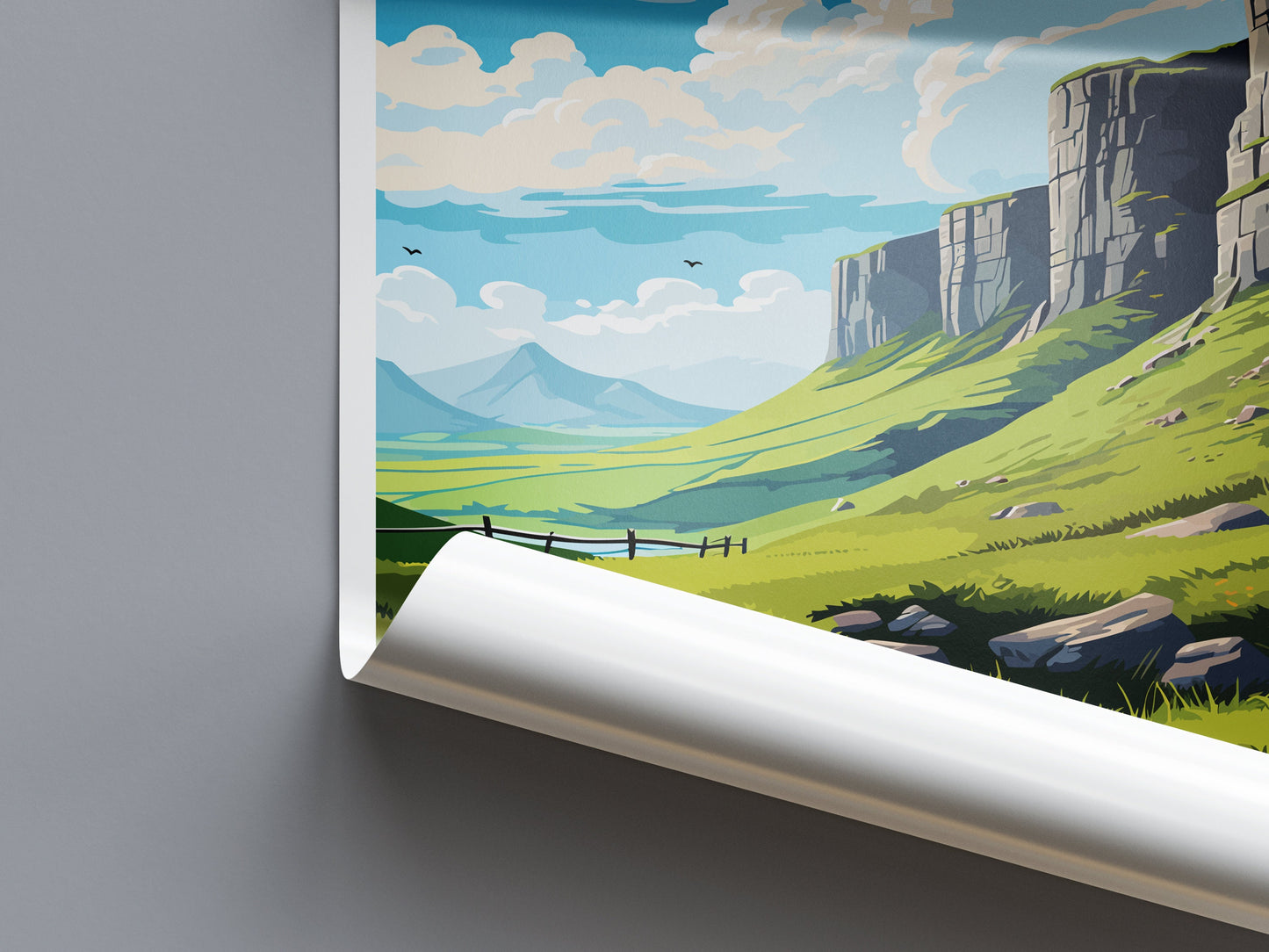 Binevenagh Travel Print Wall Art Binevenagh Wall Hanging Home Decor Binevenagh Gift Art Lovers Wall Art AONB Print