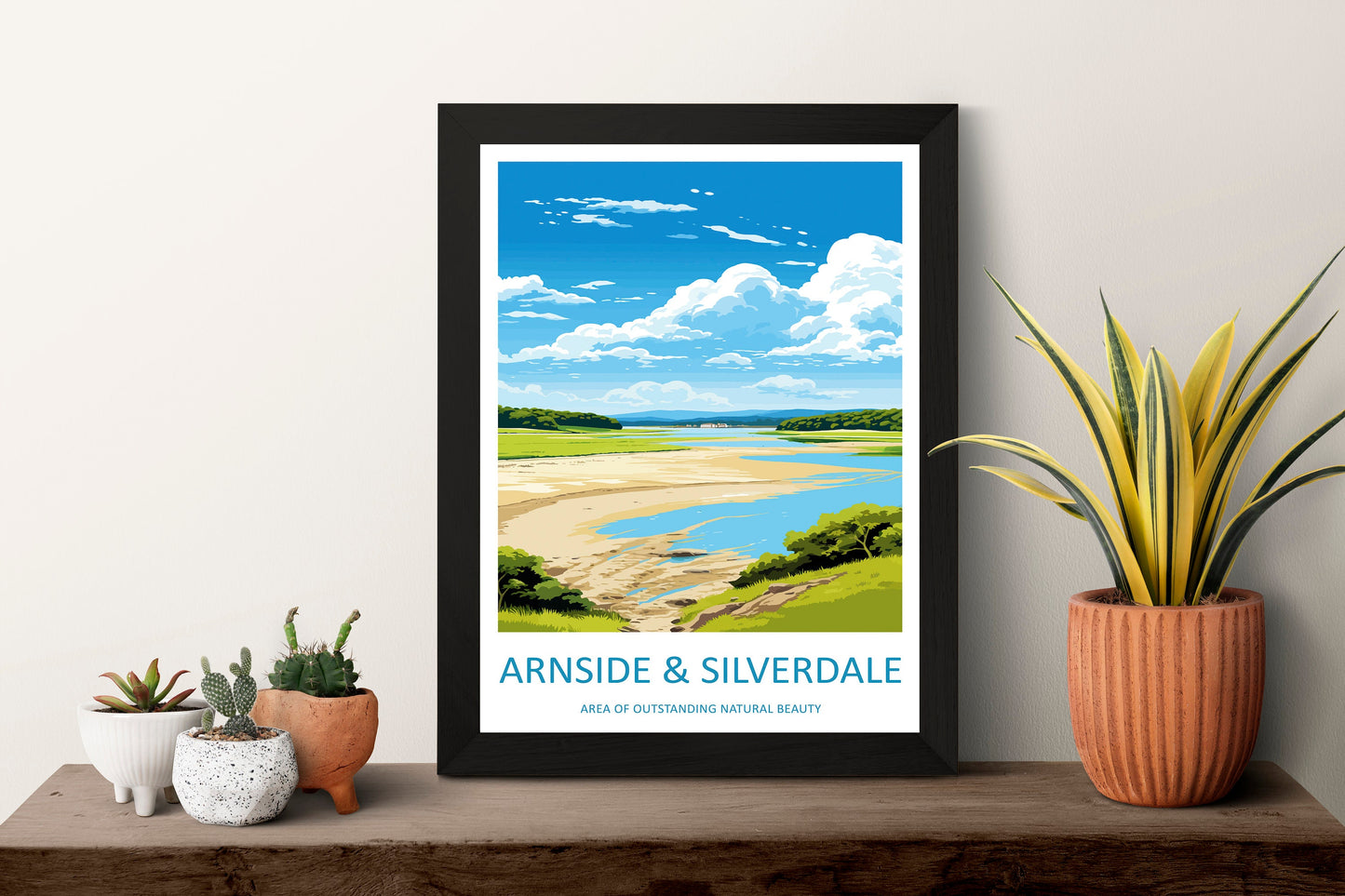 Arnside And Silverdale Travel Print Wall Art Arnside And Silverdale Wall Hanging Home Decor Arnside And Silverdale Gift Art Lovers AONB