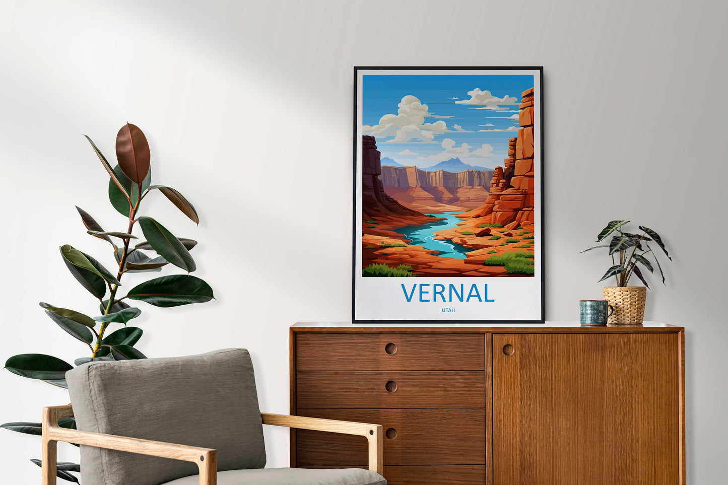Vernal Travel Print Wall Art Vernal Wall Hanging Home Décor Vernal Gift Art Lovers Utah Art Lover Gift Travel Posters Wall Art