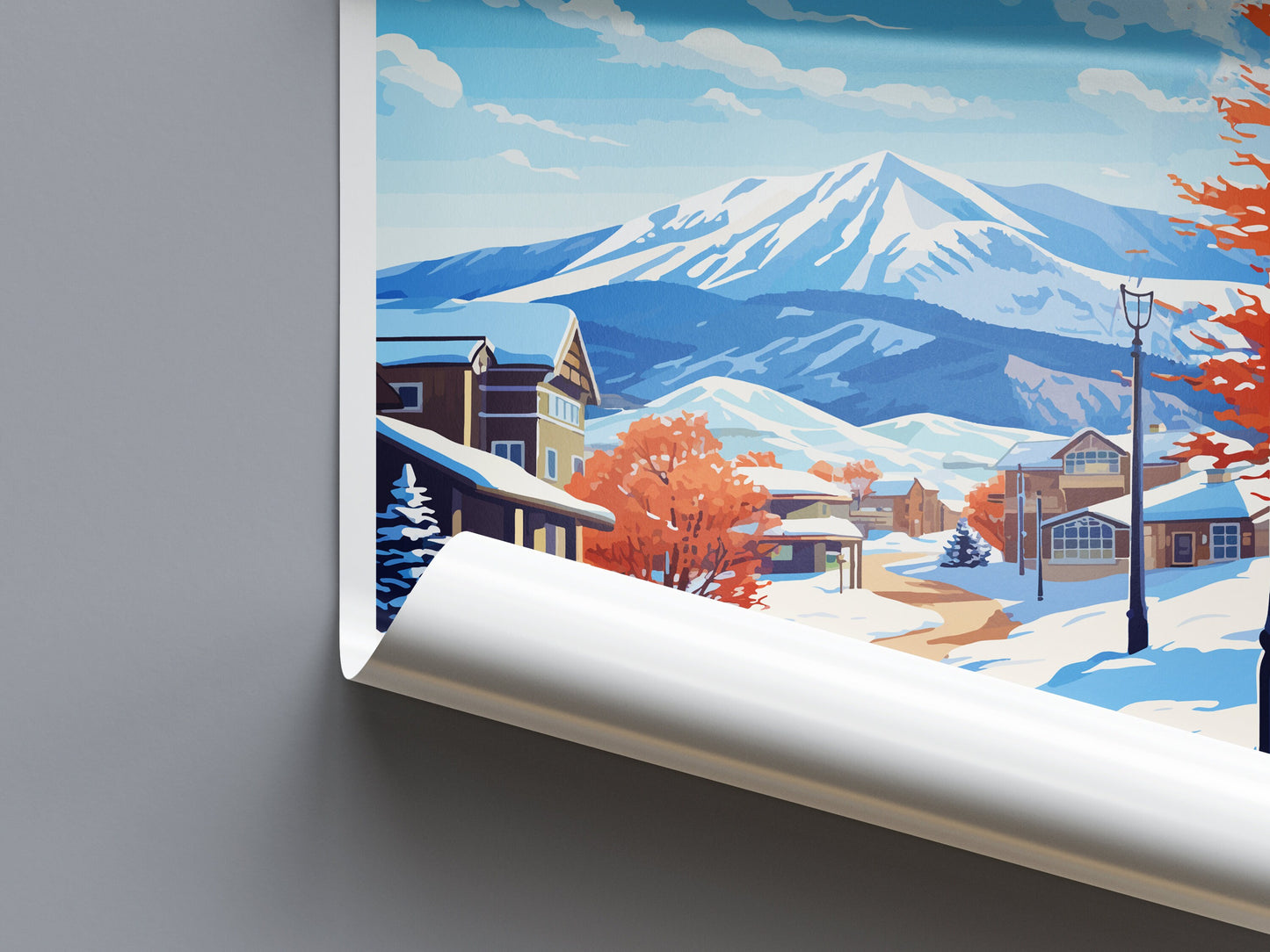 Snowbird Travel Print Wall Art Snowbird Wall Hanging Home Décor Snowbird Gift Art Lovers Utah Art Lover Gift Travel Posters Wall Art