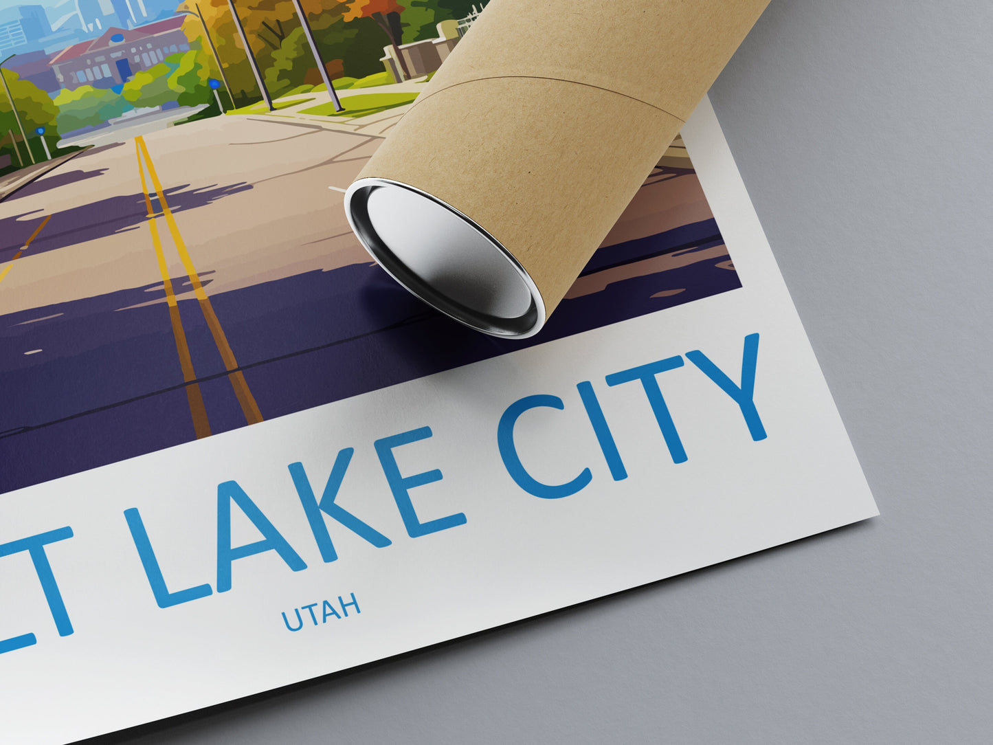 Salt Lake City Travel Print Wall Art Salt Lake City Wall Hanging Home Décor Salt Lake City Gift Art Lovers Utah Art Lover Gift Travel Poster