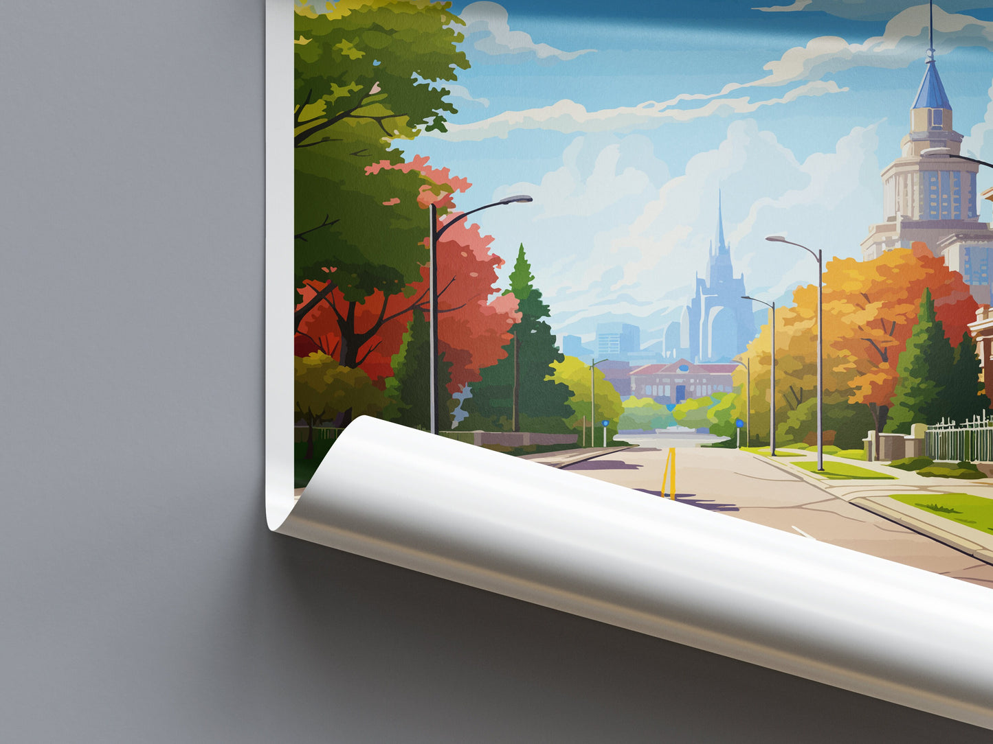 Salt Lake City Travel Print Wall Art Salt Lake City Wall Hanging Home Décor Salt Lake City Gift Art Lovers Utah Art Lover Gift Travel Poster