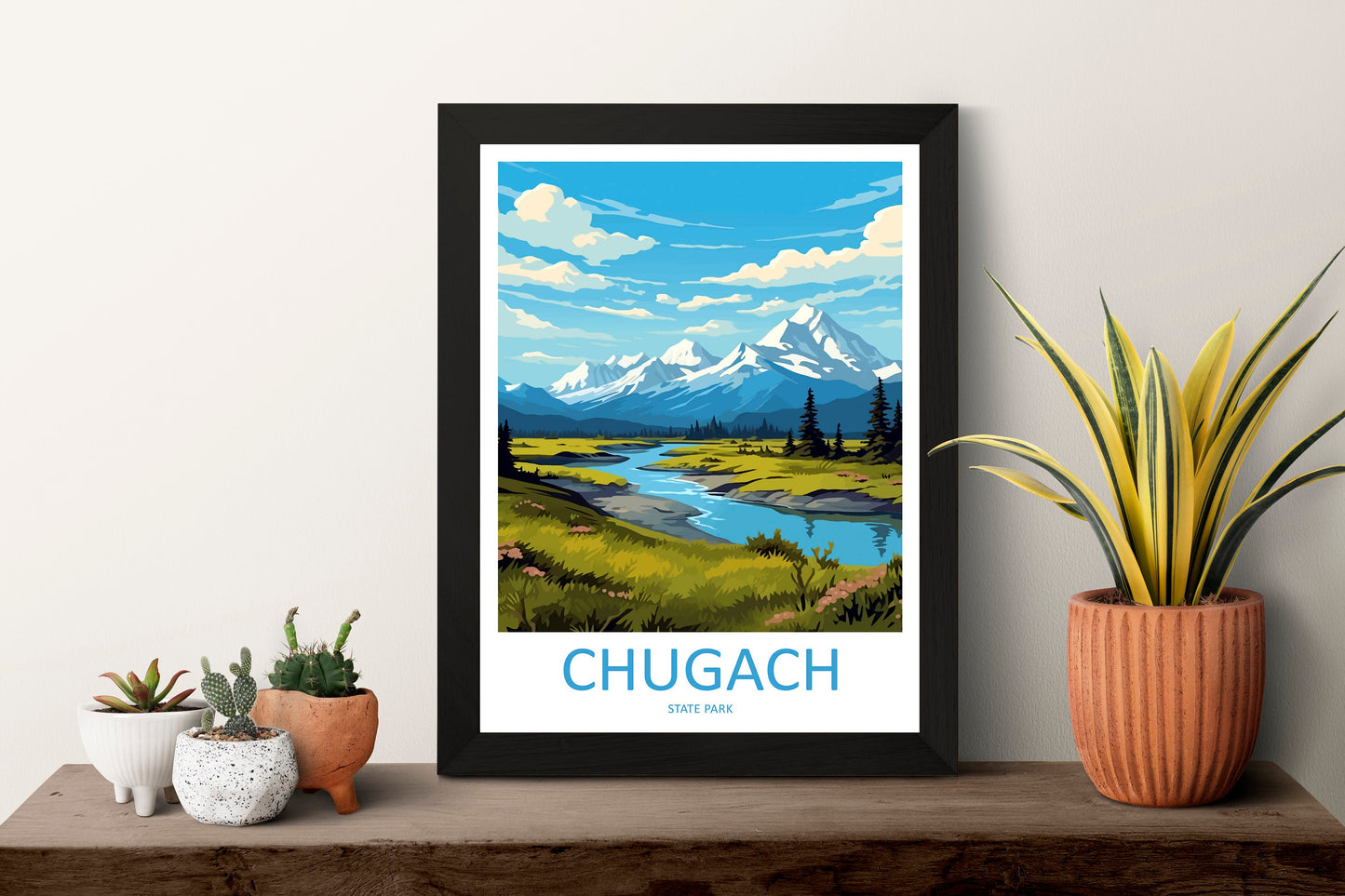 Chugach Travel Print Wall Art Chugach Wall Hanging Home Décor Chugach Gift Art Lovers Alaska Art Lover Gift Chugach Artwork Poster