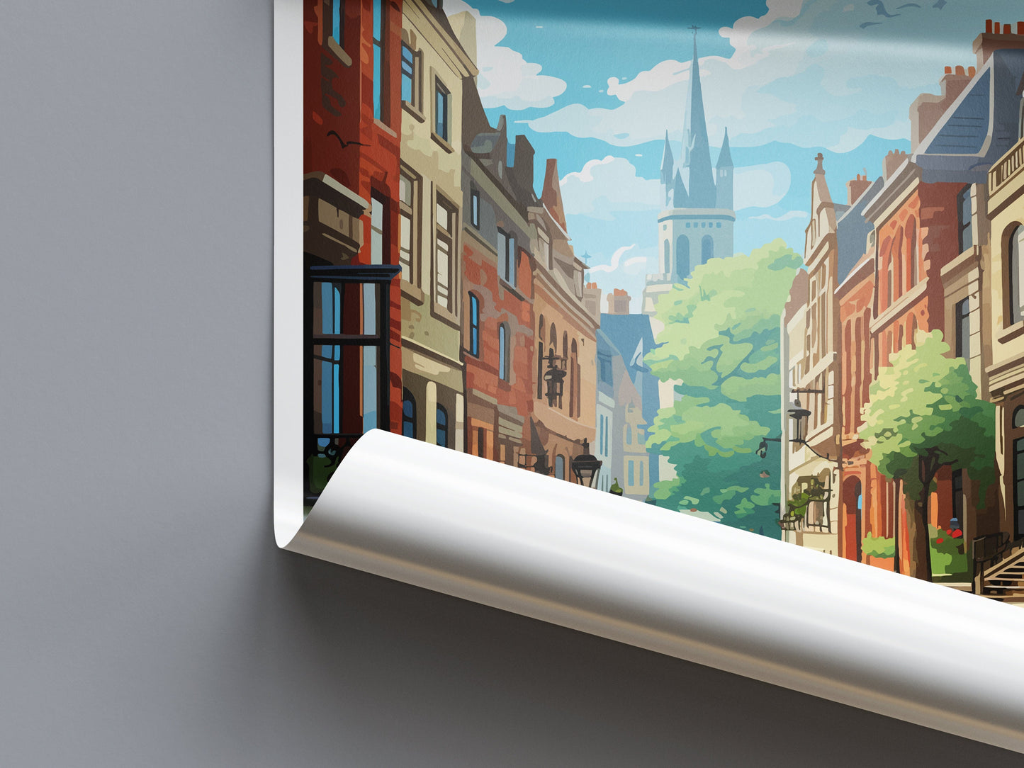 Lille Travel Print Wall Art Lille Wall Hanging Home Décor Lille Gift Art Lovers France Art Lover Gift Lille Print