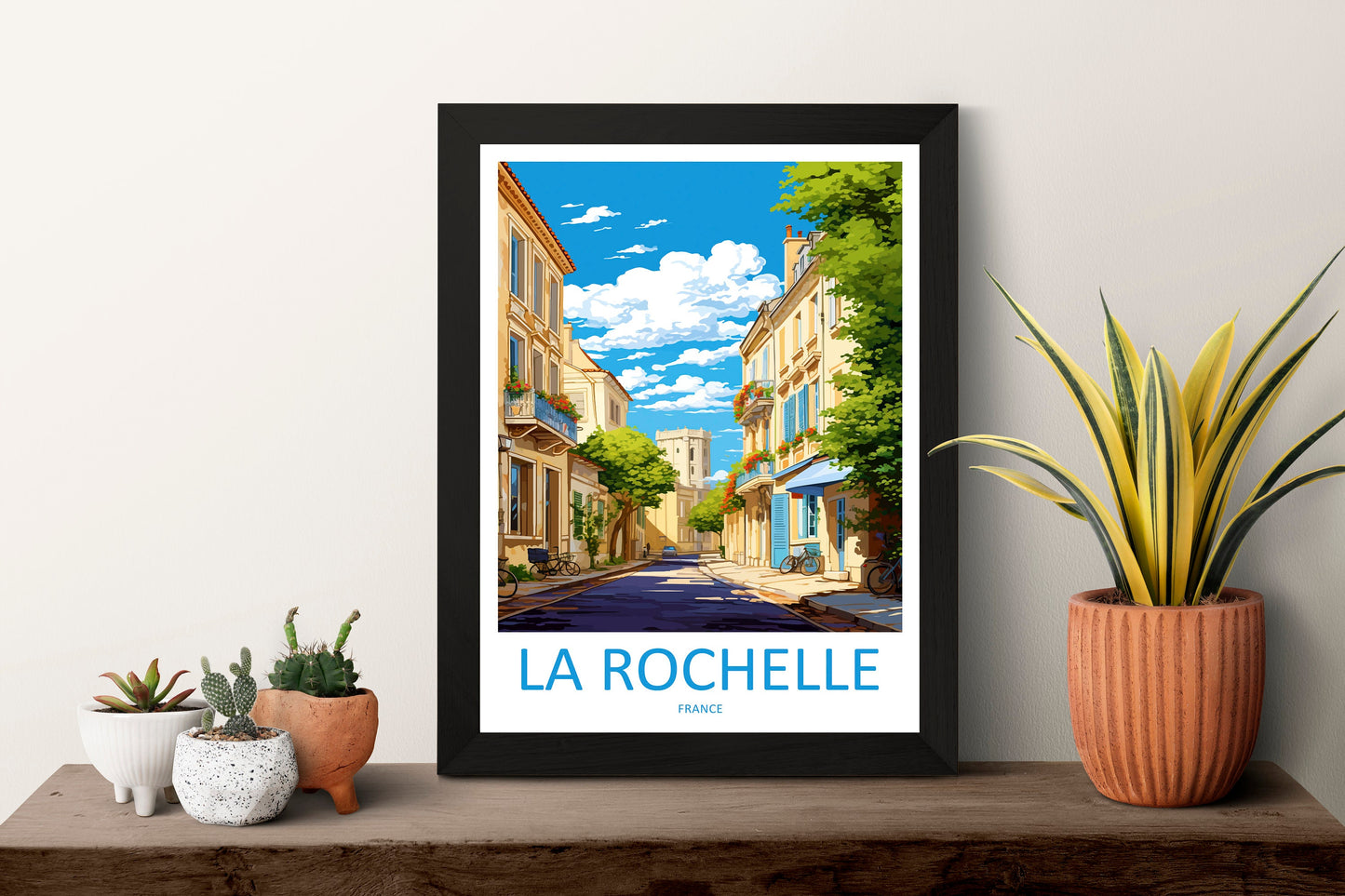 La Rochelle Travel Print Wall Art La Rochelle Wall Hanging Home Décor La Rochelle Gift Art Lovers France Art Lover Gift La Rochelle