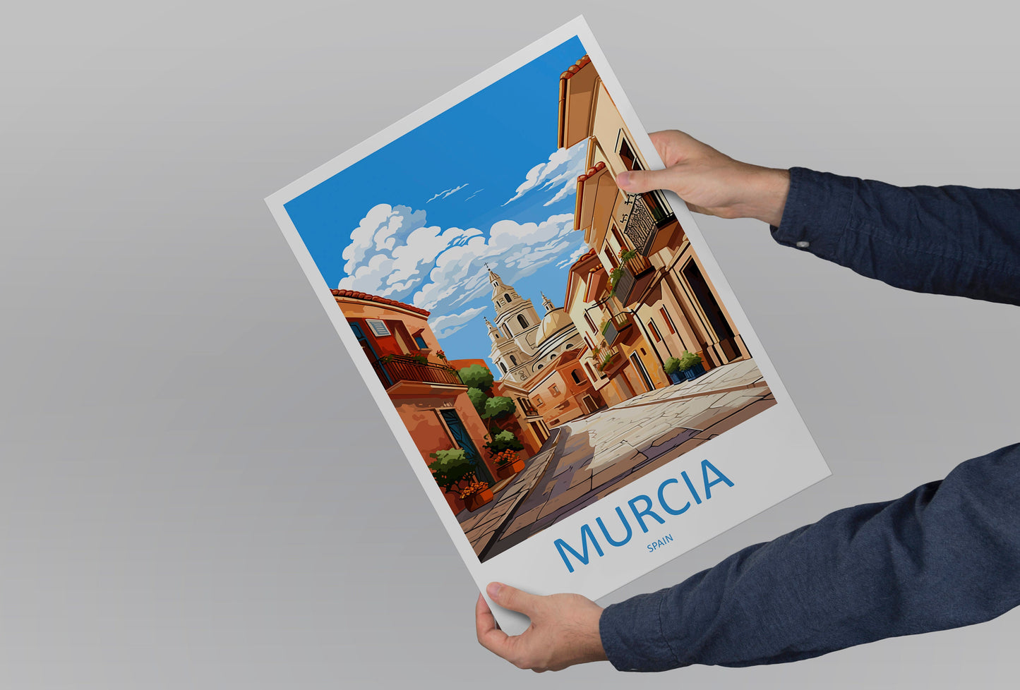 Murcia Travel Print Wall Art Murcia Wall Hanging Home Décor Murcia Gift Art Lovers Spain Art Lover Gift Murcia Print Spain Art