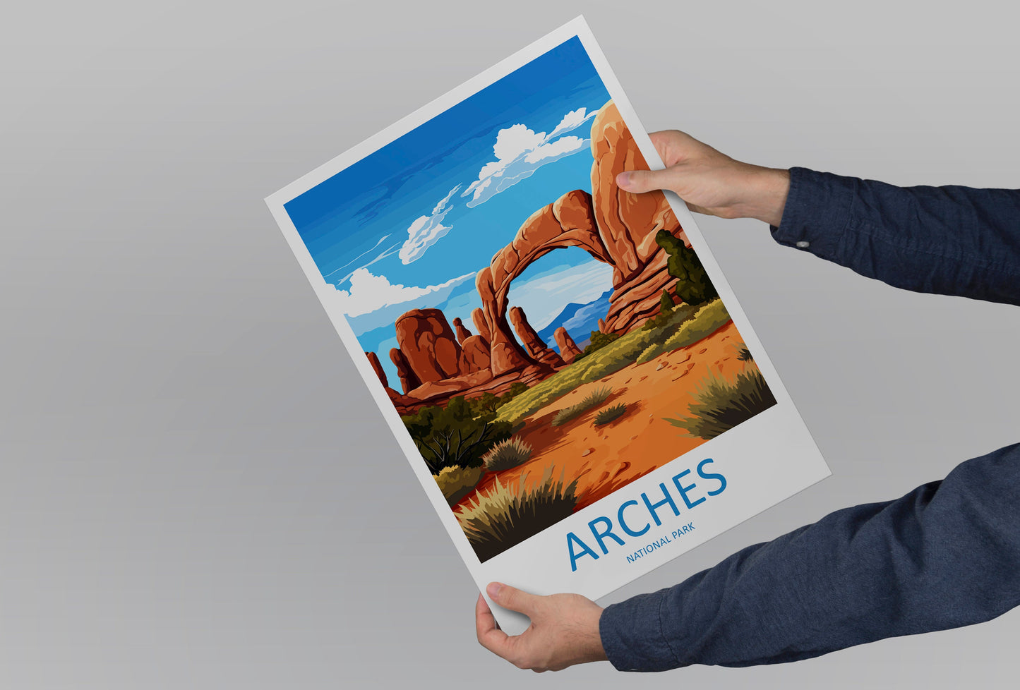 Arches National Park Travel Print Wall Art Arches National Park Wall Hanging Home Décor Arches National Park Art Lovers Utah Art Lover Gift