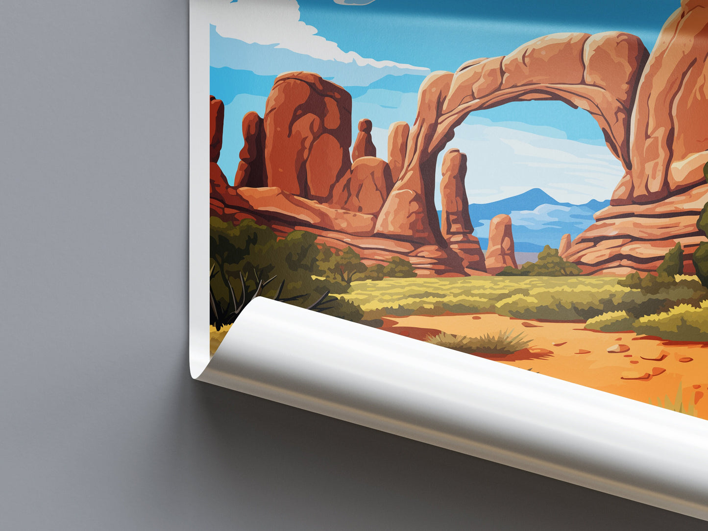 Arches National Park Travel Print Wall Art Arches National Park Wall Hanging Home Décor Arches National Park Art Lovers Utah Art Lover Gift