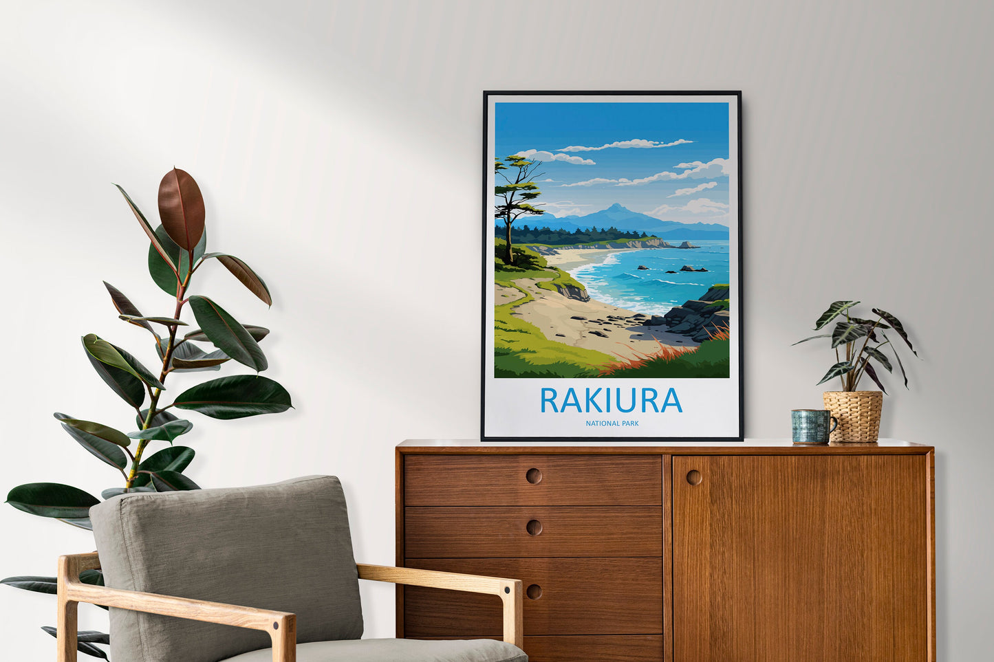 Rakiura National Park Travel Print Wall Art Rakiura National Park Wall Hanging Home Décor Rakiura National Park Gift Art Lovers New Zealand