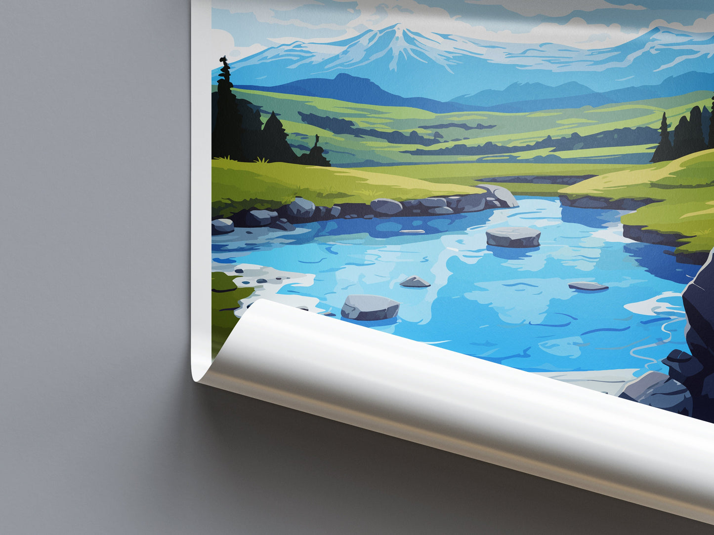 Waimangu Cauldron Travel Print Wall Art Waimangu Cauldron Wall Hanging Home Décor Waimangu Cauldron Gift Art Lovers New Zealand