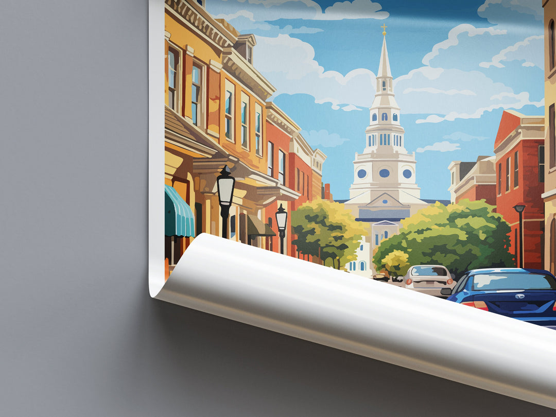 Annapolis Travel Print Wall Art Annapolis Wall Hanging Home Décor Annapolis Gift Art Lovers Maryland Art Lover Annapolis Wall Art Gift