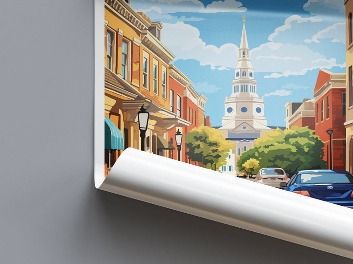 Annapolis Travel Print Wall Art Annapolis Wall Hanging Home Décor Annapolis Gift Art Lovers Maryland Art Lover Annapolis Wall Art Gift