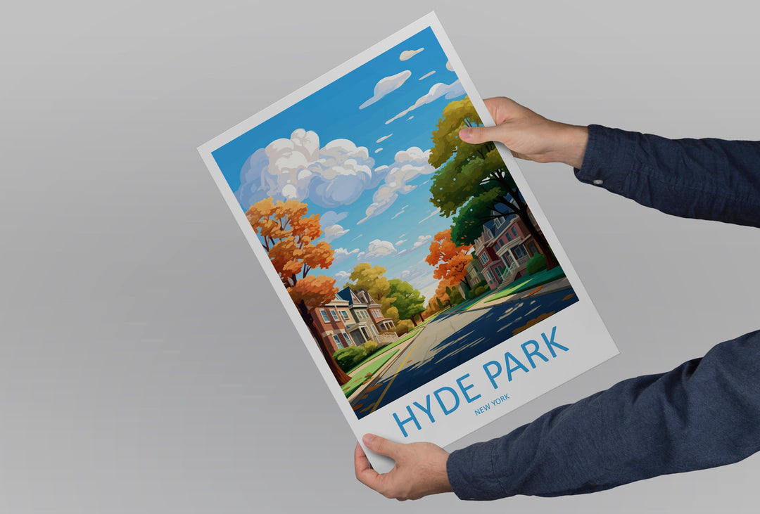 Hyde Park Travel Print Wall Art Hyde Park Wall Hanging Home Décor Hyde Park Gift Art Lovers New York State Art Gift Lover Print