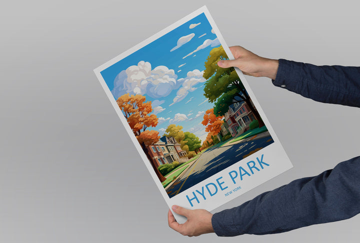 Hyde Park Travel Print Wall Art Hyde Park Wall Hanging Home Décor Hyde Park Gift Art Lovers New York State Art Gift Lover Print