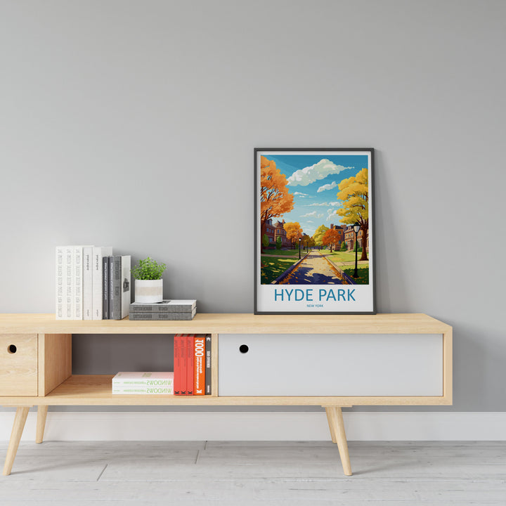 Hyde Park Travel Print Wall Art Hyde Park Wall Hanging Home Décor Hyde Park Gift Art Lovers New York State Art Gift Lover Print