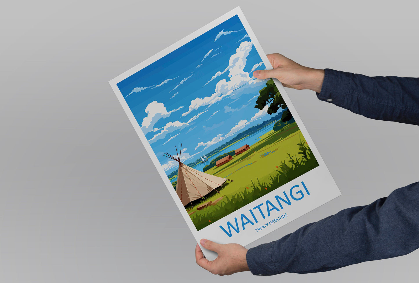 Waitangi Treaty Grounds Travel Print Wall Art Waitangi Treaty Grounds Wall Hanging Home Décor Waitangi Treaty Grounds New Zealand