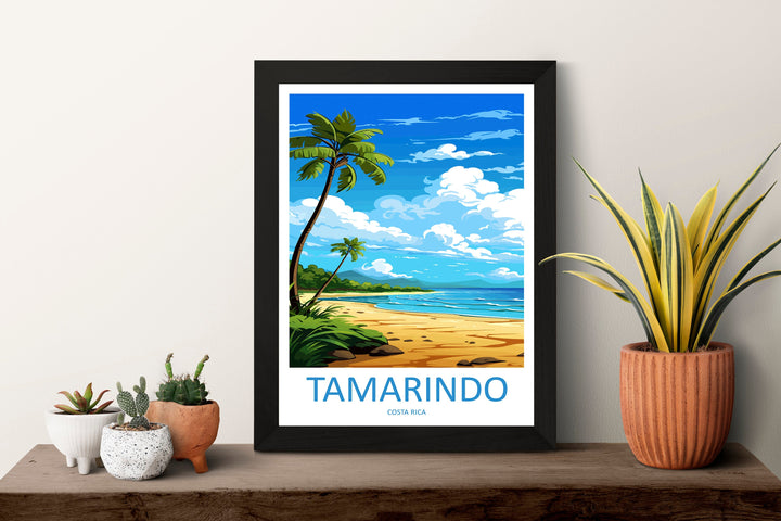 Tamarindo Travel Print Wall Art Tamarindo Wall Hanging Home Décor Tamarindo Gift Art Lovers Wall Art Costa Rica Wall Art
