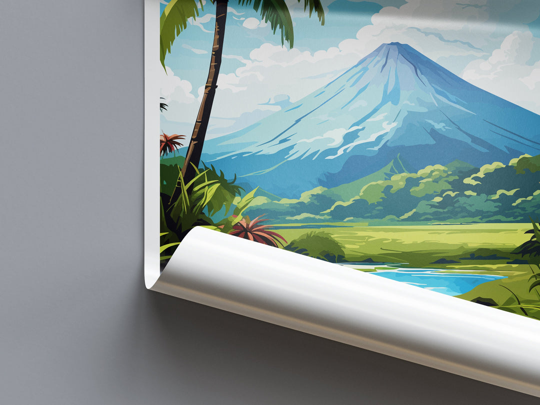 La Fortuna Travel Print Wall Art La Fortuna Wall Hanging Home Décor La Fortuna Gift Art Lovers Wall Art Costa Rica Art Wall Art Gift